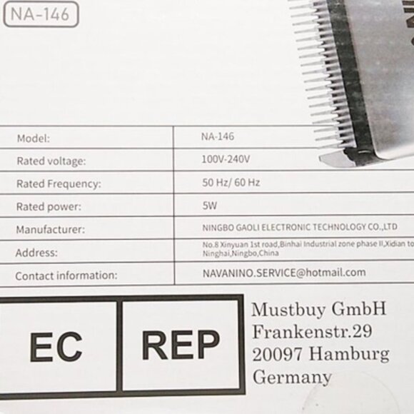 COPY - New Professional Hair Clipper Navanino NA-146 - Picture 3 of 5